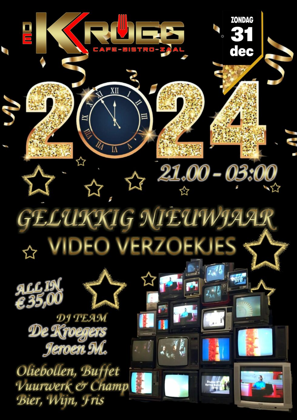 Oud en Nieuw 2023/2024 De Kroeg Zeilberg