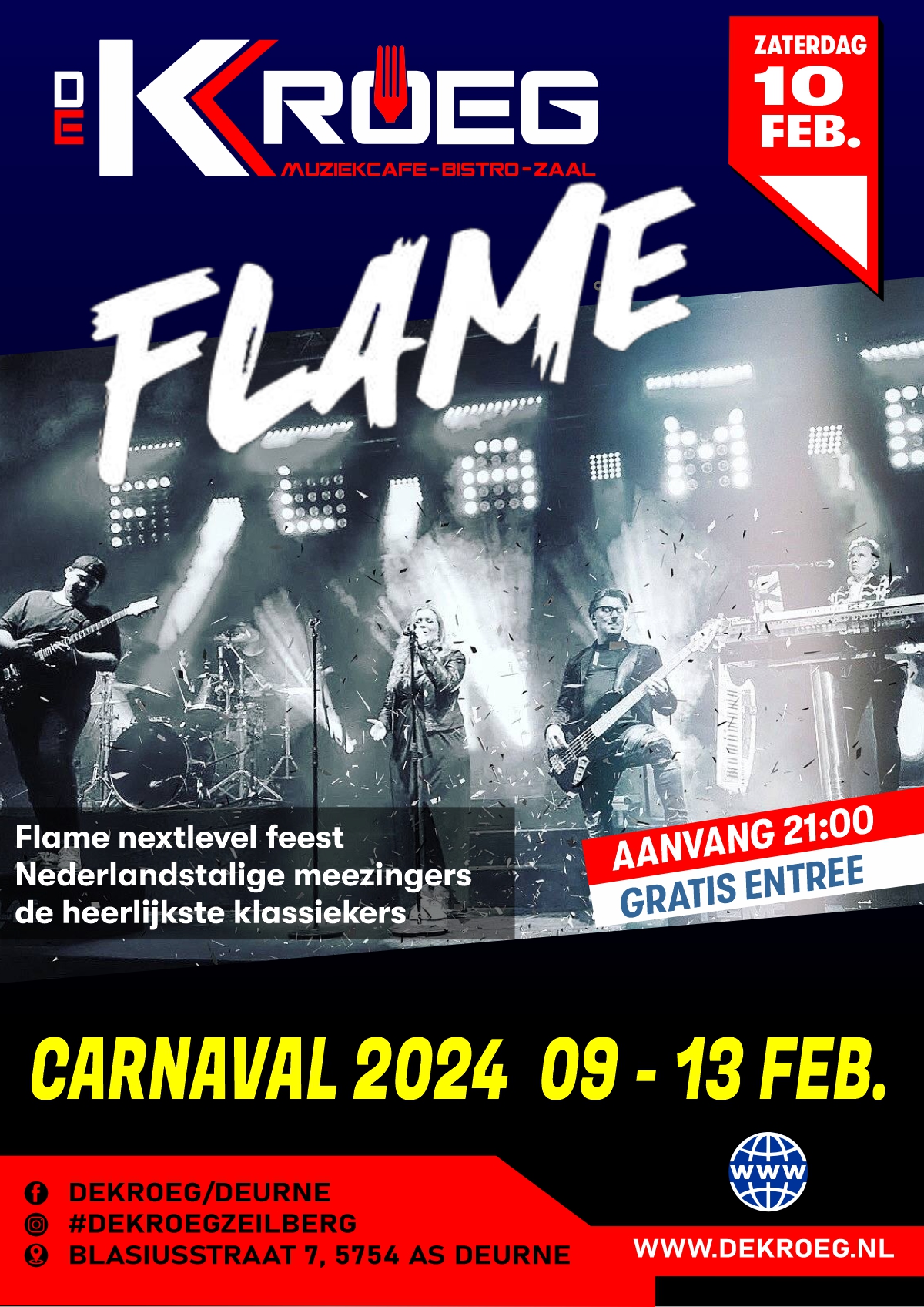 Flame coverband