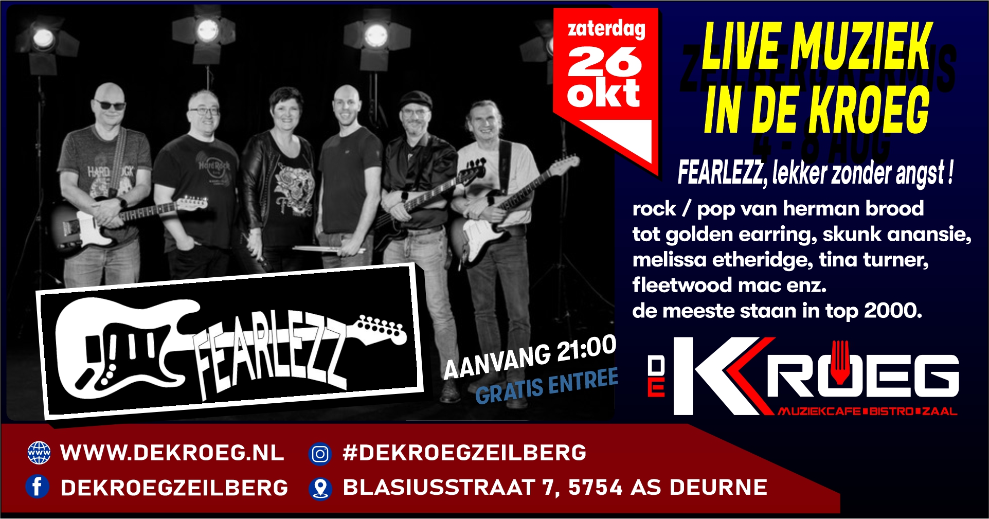 Fearlezz Live Band in de Kroeg