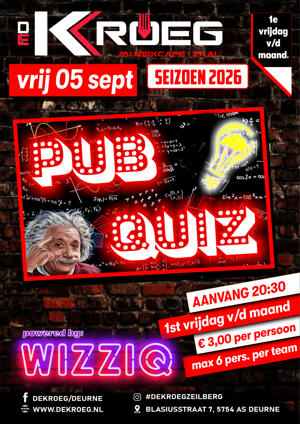 Pubquiz Stand tot 6 juni